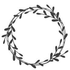 Round Leaf Wreath Frame