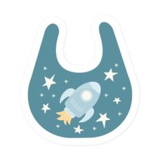 Rocket Ship Bib