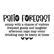 patio forecast - funny patio