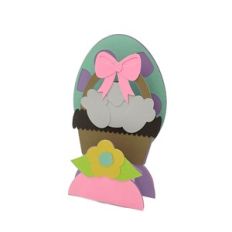 Bunny Tail Easter Pop Up Stand Card