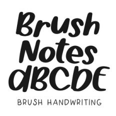 BFC Brush Notes Handwriting Brush Font