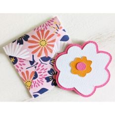 flower card and envelope