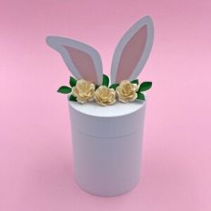 Floral Easter Bunny Box for Egg - BIG