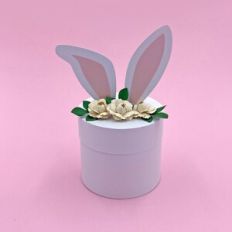 Floral Easter Bunny Box Candy holder - Medium