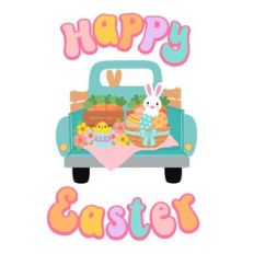 Happy Easter Bunny Truck