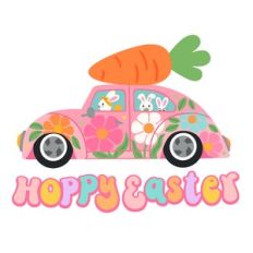 Hoppy Easter Bunny Car