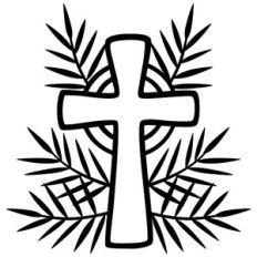 palm leaves cross