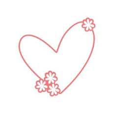 Heart with Flowers