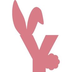 EASTER BUNNY LETTER Y