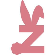 EASTER BUNNY LETTER Z