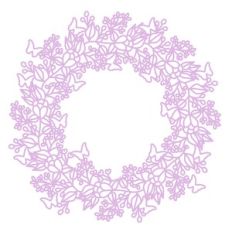 flower and butterfly wreath