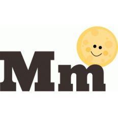 m is for moon