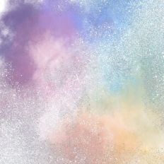 Pastel Watercolour Background With Silver Glitter