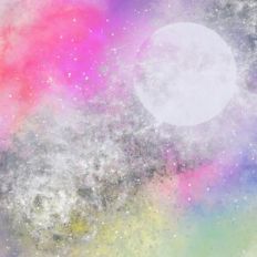 Bright Night Sky Background With Silver Glitter Galaxy