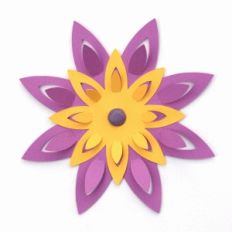 3d lori whitlock layered pop up petal flower