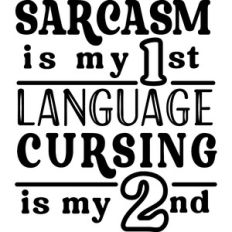 Sarcasm 1st language cursing 2nd