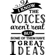 Voices Aren't Real Some Have Great Ideas