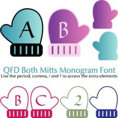 QFD Both Mitts Monogram Font