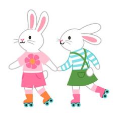 Bunny Friend Roller Skatings