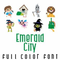 Emerald City Full Color Font