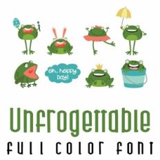 Unfrogettable Full Color Font