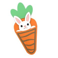 carrot and bunny card