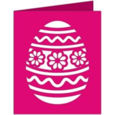 decorated easter egg card