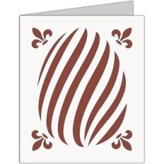 decorated easter egg card