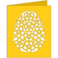 easter egg flowers card
