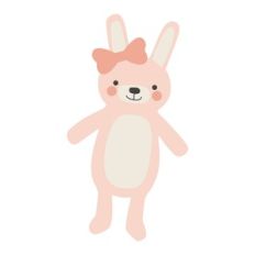 Pink Stuffed Bunny