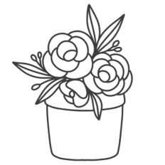 Spring Flowers in Pot