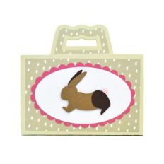 Small Handled Treat Box Rabbit