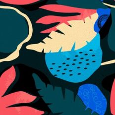 Abstract Tropical Art