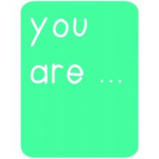 you are life 3x4 card