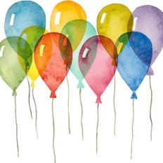 birthday party balloons