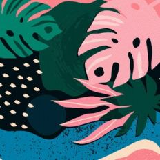 Abstract Tropical Leaves