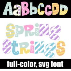 Spring Strings Color Font