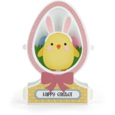 Easter Egg Shadow Box Card Chick