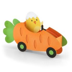 Box Car Easter Chick Carrot Car