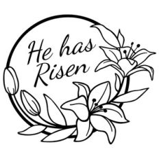 easter lilies wreath