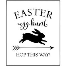 easter egg hunt sign