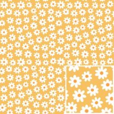 Daisy Flower on Yellow Background
