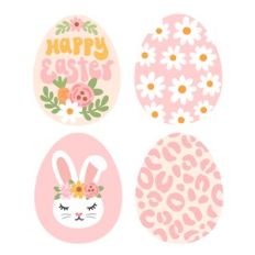 Bunny and Flower Easter Eggs