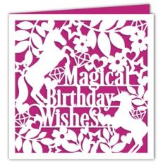 Magical Unicorn Birthday Card