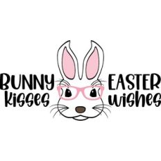 bunny kisses easter wishes