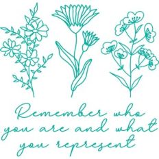 remember who you are and what you represent