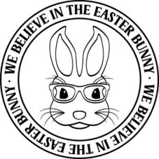 we believe in the easter bunny