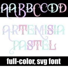 Artemisia Pastel Color Font