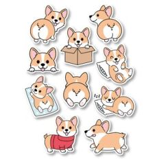 Corgi Dog Stickers