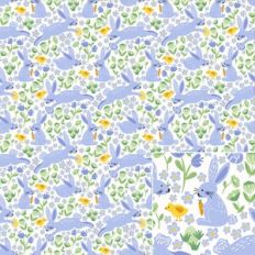 Easter Bunny Spring Floral Printable Pattern